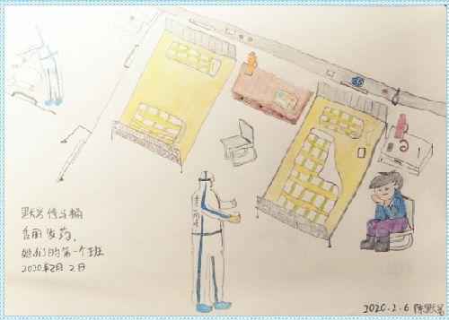 这位护士的手绘“援汉日历”火了！